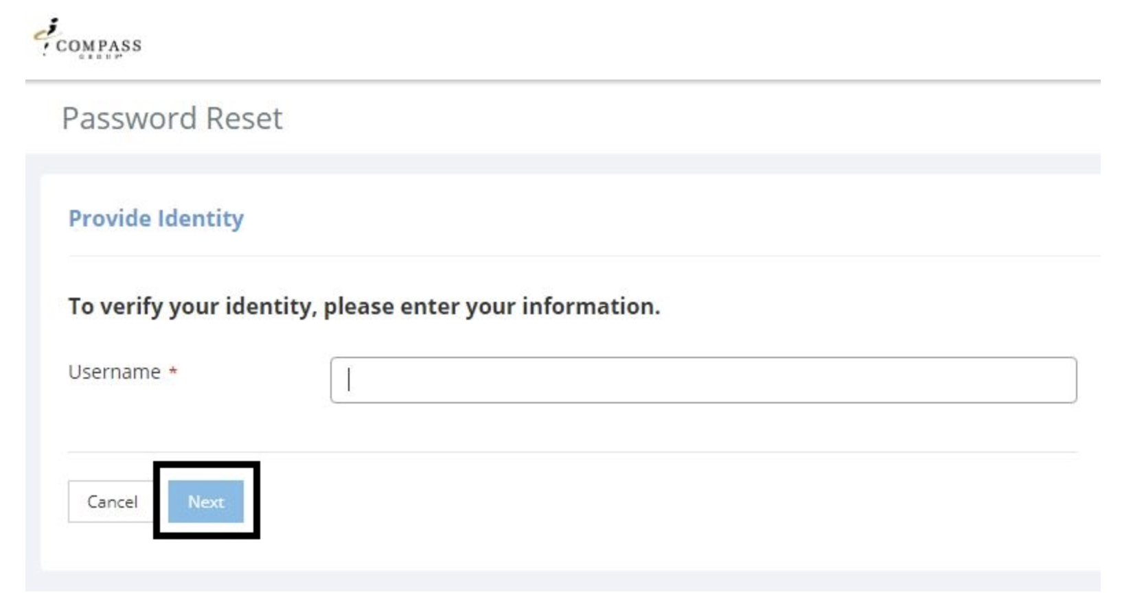 Reset ESS.Compass Associate.Com Login Password